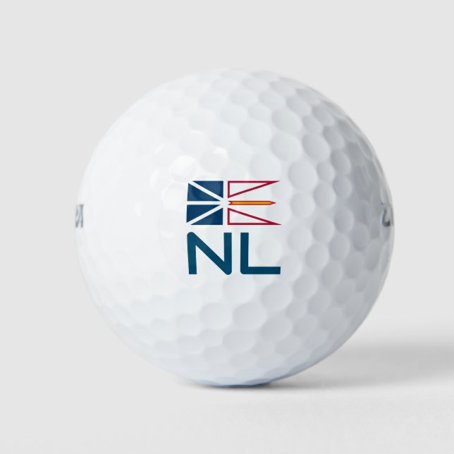 Newfoundland and Labrador flag Golf Balls (Front)