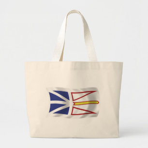 Newfoundland And Labrador Flag Tote Bag