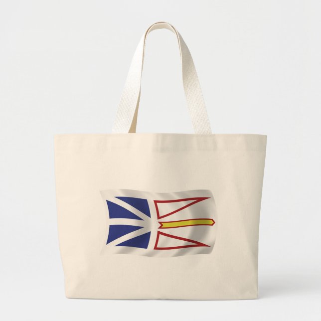 Newfoundland And Labrador Flag Tote Bag (Front)