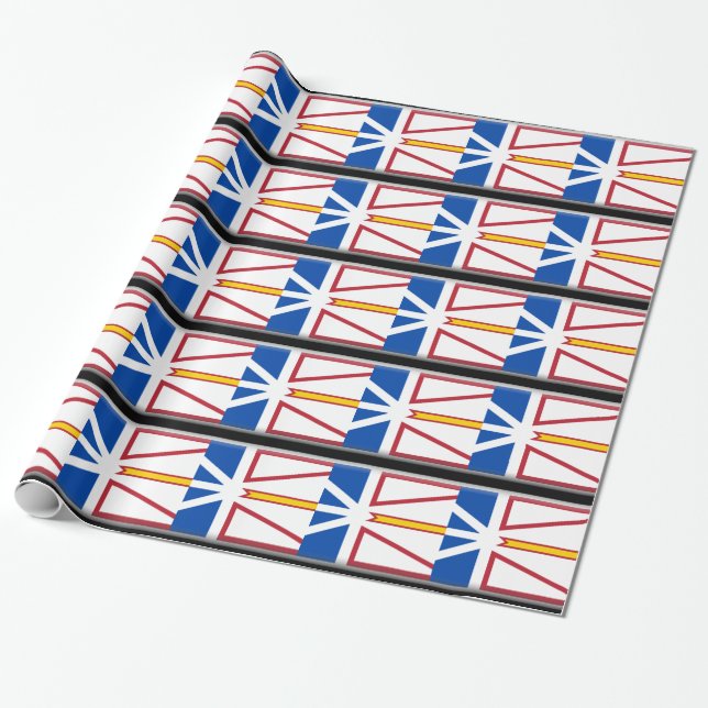 Newfoundland and Labrador Wrapping Paper (Unrolled)