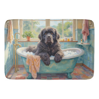 Newfoundland Bath Time Cosy Bathroom Decor Mat