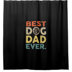 Newfoundland best dog dad ever gifts shower curtain