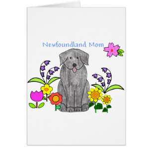 Newfoundland Black Mum Card