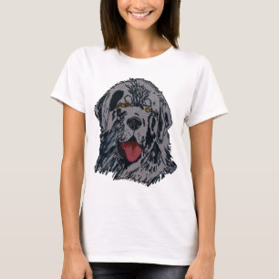 Newfoundland - Black Newfie Portrait T-Shirt