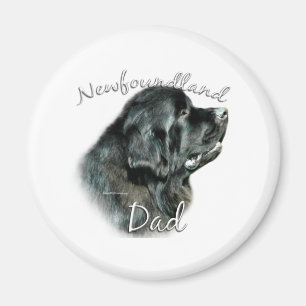 Newfoundland (blk) Dad 2 Magnet