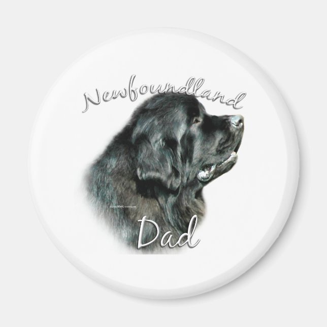 Newfoundland (blk) Dad 2 Magnet (Front)