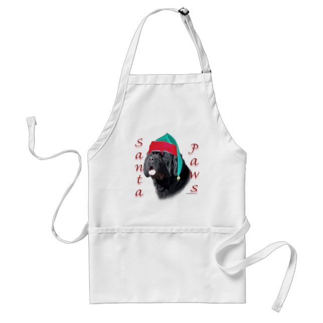 Newfoundland (blk) Santa Paws Standard Apron (Front)