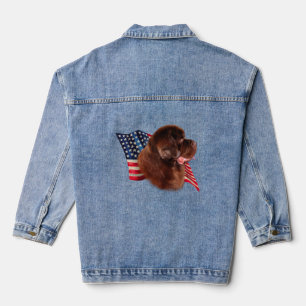 Newfoundland (brown) Flag Denim Jacket