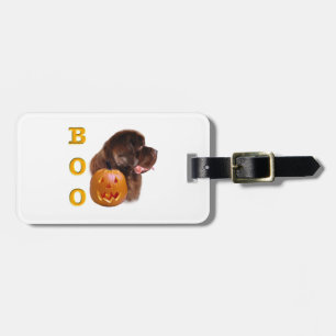 Newfoundland Brown Halloween BOO Luggage Tag
