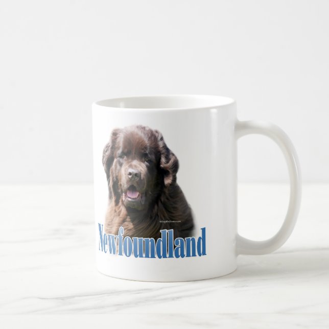 Newfoundland (brown) Name Coffee Mug (Right)