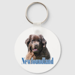 Newfoundland (brown) Name Key Ring
