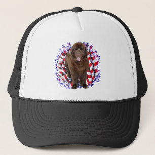 Newfoundland (brown) Patriot Trucker Hat