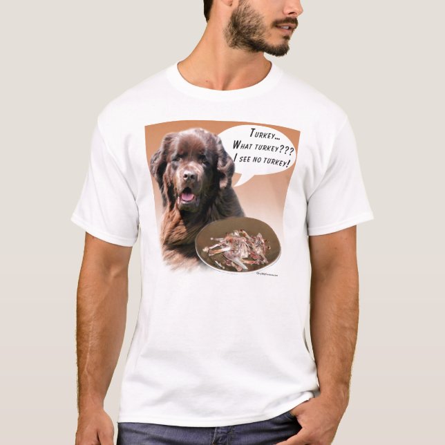 Newfoundland (brown) Turkey T-Shirt (Front)