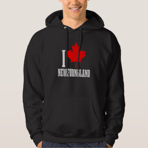 Newfoundland Canada Maple Leaf Canadian Flag Pride Hoodie