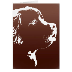 Newfoundland Card Custom Newfoundland Dog Card
