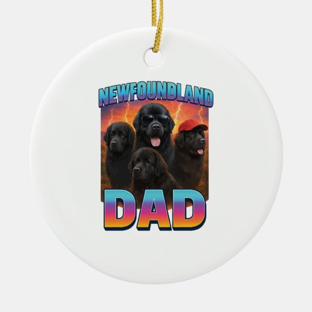 Newfoundland Ceramic Ornament (Front)