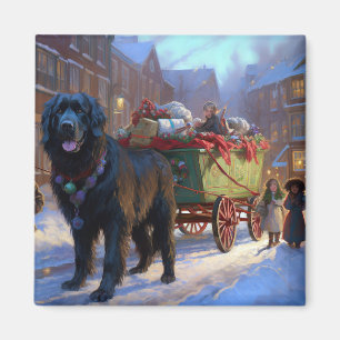 Newfoundland Christmas Festive Season Magnet