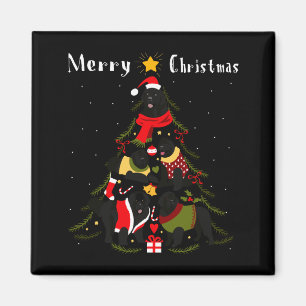 Newfoundland Christmas Tree Xmas Dog Lover Magnet