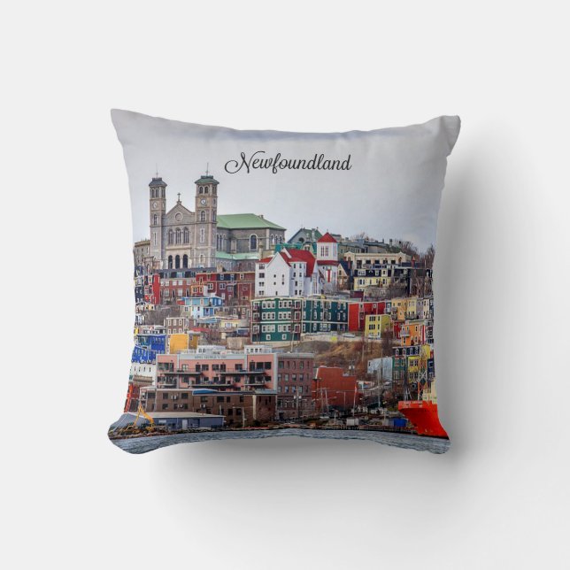 Newfoundland, cityscape cushion (Front)