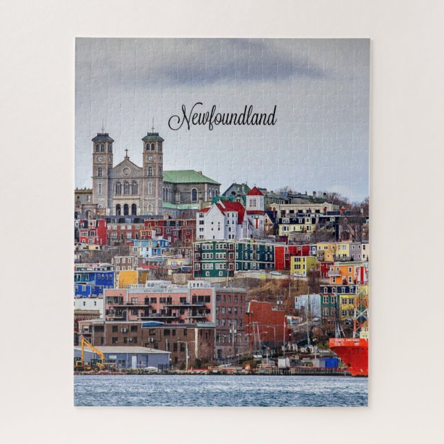 Newfoundland, cityscape photograph, jigsaw puzzle (Vertical)