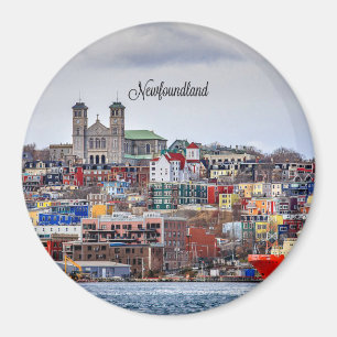 Newfoundland, cityscape photograph magnet