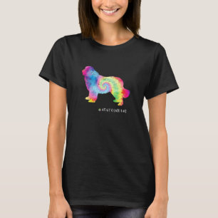 Newfoundland Cute Puppy Pet Dog Owner Hippy Tie Dy T-Shirt