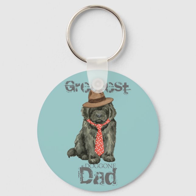 Newfoundland Dad Key Ring (Front)