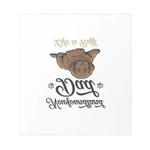 Newfoundland Dad Life Is Ruff Vintage Dog Shirt Notepad