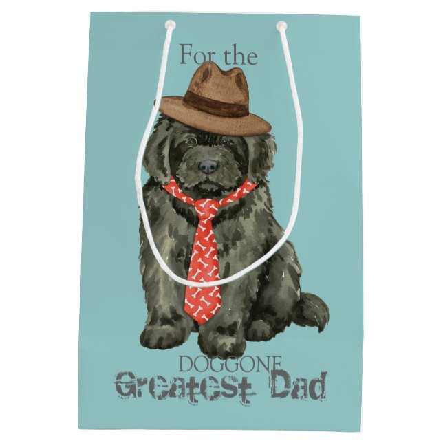 Newfoundland Dad Medium Gift Bag (Back)