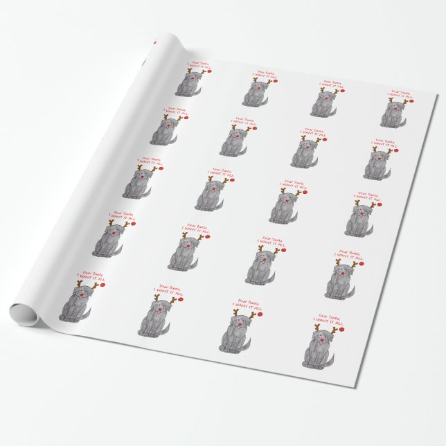 Newfoundland Dear Santa.... Wrapping Paper (Unrolled)