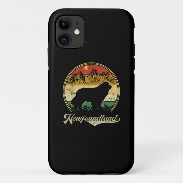 Newfoundland design | funny gift for dog lover Case-Mate iPhone case (Back)