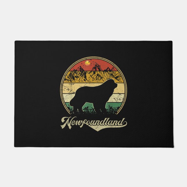 Newfoundland design | funny gift for dog lover doormat (Front)