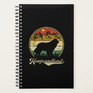 Newfoundland design funny gift for dog lover planner