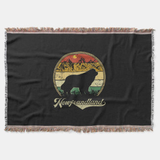 Newfoundland design | funny gift for dog lover throw blanket