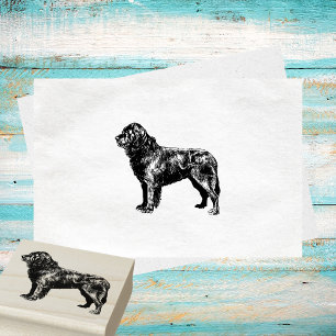 Newfoundland Dog Breed Rubber Stamp