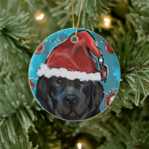 Newfoundland Dog Ceramic Ornament