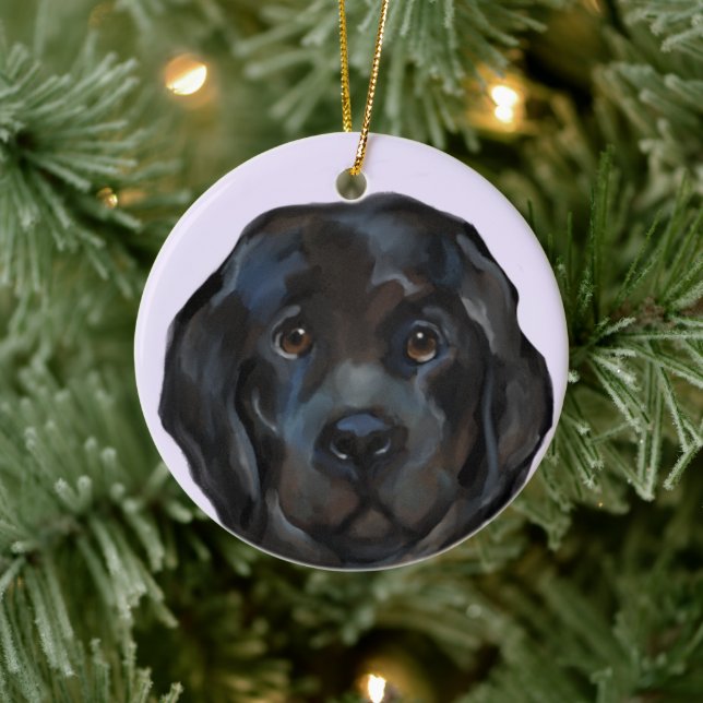 Newfoundland Dog    Ceramic Ornament (Tree)