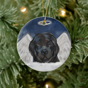 Newfoundland Dog Ceramic Ornament