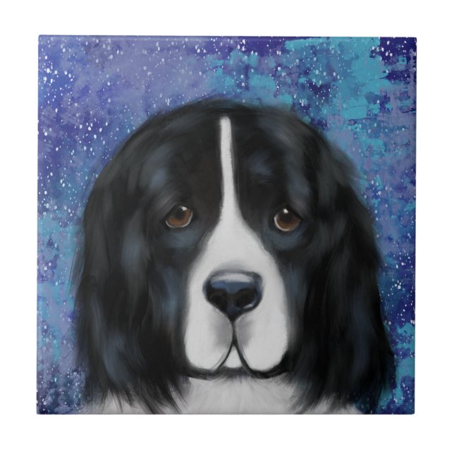 Newfoundland Dog Ceramic Tile (Front)