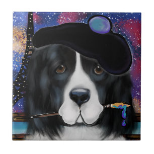 Newfoundland Dog Ceramic Tile