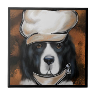 Newfoundland Dog Ceramic Tile
