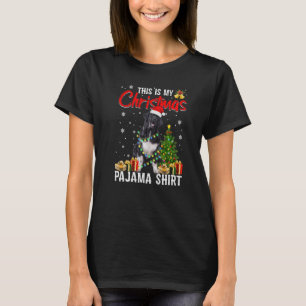 Newfoundland Dog Christmas Lights Puppy Dog T-Shirt