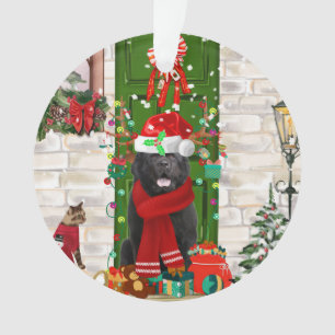Newfoundland Dog Christmas  Ornament