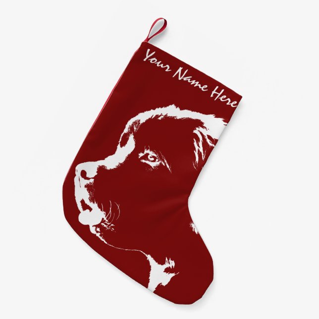 Newfoundland Dog Christmas Stocking Dog Stockings (Front (Hanging))