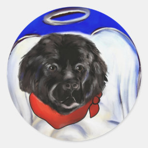 Newfoundland Dog Classic Round Sticker
