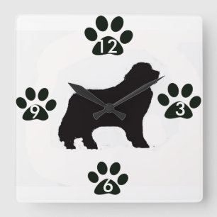 Newfoundland Dog Clock
