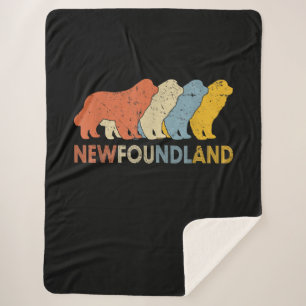 Newfoundland dog   dog lovers   valentines gift sherpa blanket