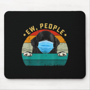 Newfoundland Dog Ew People Wearing A Face Mask Mouse Pad