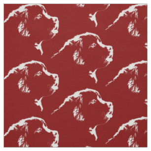 Newfoundland Dog Fabric Fabric Puppy Dog Pattern
