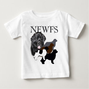 Newfoundland dog four colours baby T-Shirt